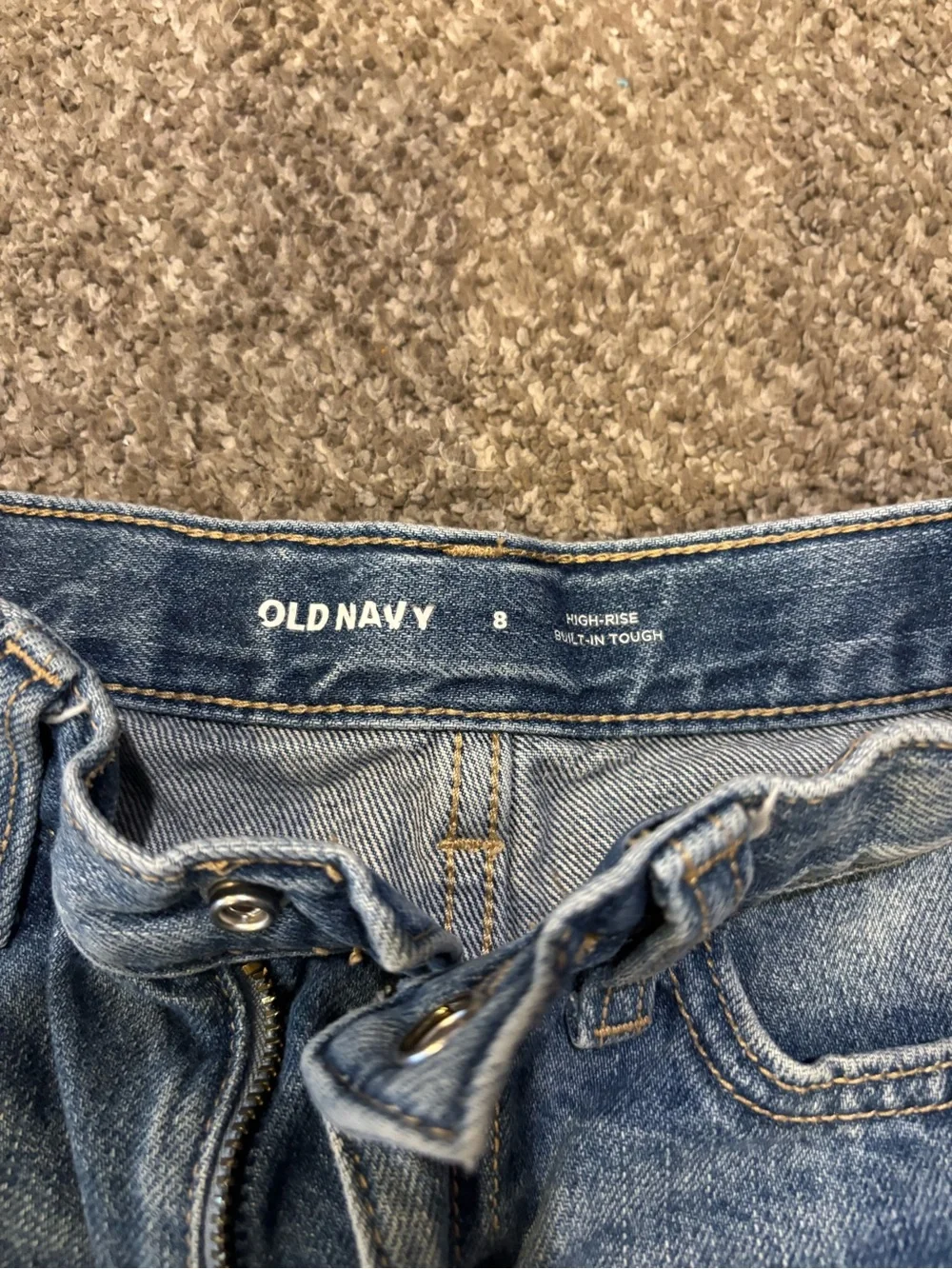 Old Navy Light Blue Distressed Denim Shorts